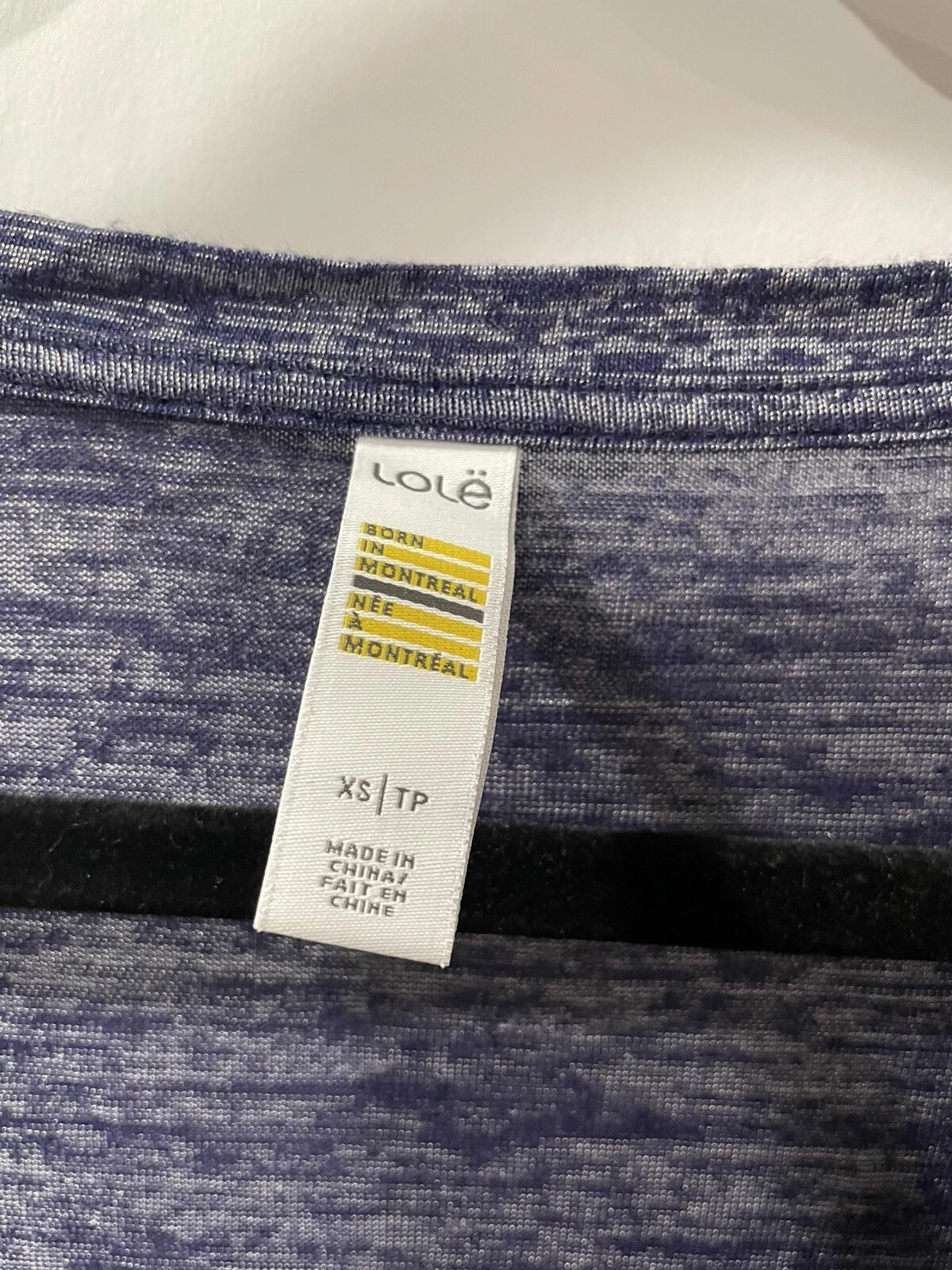 lole top tie side slit shirt