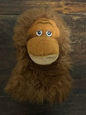 Vtg Dakin Monkey Hand Puppet Brown Ape Gorilla Monkey 1985 Plush Stuffed Animal