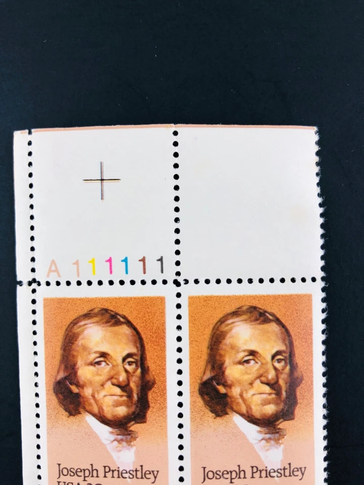 1983 Jospeh Priestley 20 Cent 20c Stamp Block of 4 Scott Catalog #2038 - Image 2 of 4