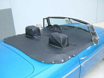 1971 80 Mgb Roadster Tonneau Cover With Headrest Pockets And Flaps Robbins Ebay