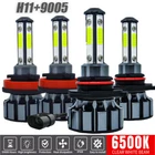 9005 H11 LED Headlights High Low Beam Bulbs Super Bright 12000K White For Chevy