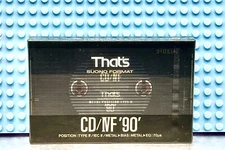 THAT'S  CD  IV F  90  SUONO FORMAT  1990  TYPE IV  BLANK CASSETTE  TAPE (SEALED)