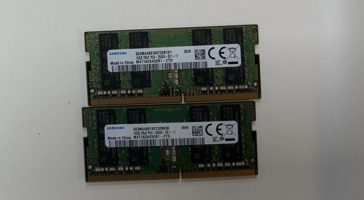25+ Samsung SO-DIMM Computer PC4-21300 (DDR4-2666) Bus Speed