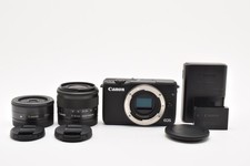 CANON EOS M10 Black 18MP  EF-M 15-45mm  22mm W Lens Near Mint  2545549