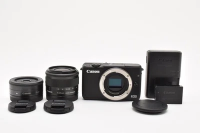 CANON EOS M10 Black 18MP + EF-M 15-45mm + 22mm W Lens [Near Mint] #2545549 - Image 1 of 4