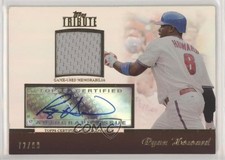 2011 Topps Tribute Auto Relic 72/99 Ryan Howard #TAR-RH2 Auto 2rz