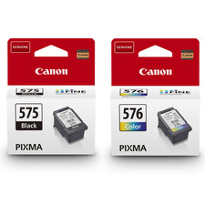 Canon PG-575 / CL-576 Genuine Ink Cartridges, Pack of 2 for PIXMA Printers