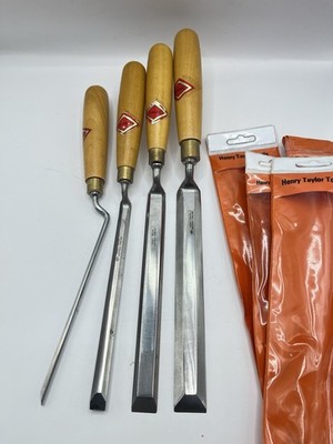 Henry Taylor - Cranked Bevel Edge - Chisel Set Of 4 - 1/4  To 1 