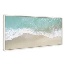 Sylvie Ocean Beach Fantasy Framed Canvas Wall Art by The Creative Bunch Studi...