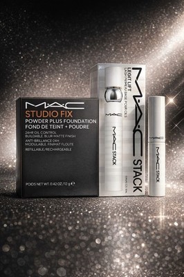 Lot Of 2 - M A C - Studio Fix Powder Plus Foundation & M A C - Stack Lash Primer
