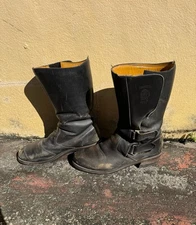 Chippewa Odessa Rally Boots Mens Size 13D Black Leather Motorcycle Riding 27862