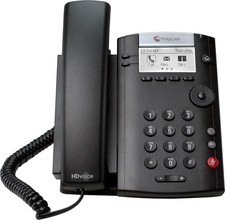 Polycom VVX 201 2-Line PoE IP Business Media Black Desktop Phone NEW
