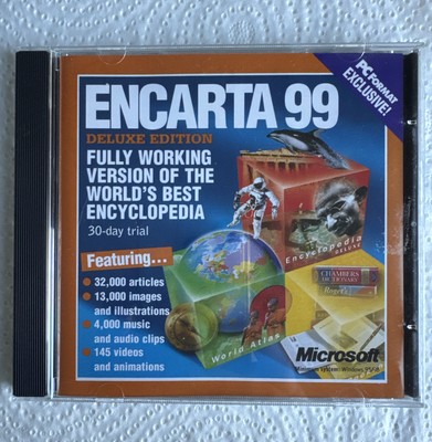 Encarta 99 - PC Format Exclusive - Vintage Software - Free Shipping