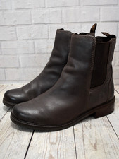 Womens Timberland Brown Leather Low Heel Pull On Ankle Boots UK 7 EUR 40