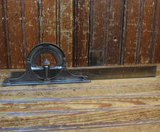 STARRETT PROTRACTOR HEAD REVERSABLE SQUARE LEVEL No. 4 HAND TOOL CLEANED REPAIR