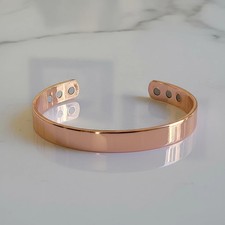 Pure Copper Magnetic Bracelet Arthrites Pain Relief Therapy Men Women Bangle