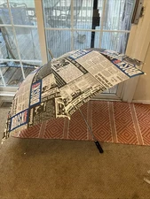 Vtg 90’s RARE Sinatra Stallone THAT'S BRISK BABY! LIPTON ICED TEA Umbrella Cool