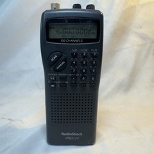 Radio Shack PRO-71 Hand Held Police Fire Ham WX 29-512MHz Scanner 100 Channels