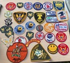 Large Lot of Vintage Embroidered Patches Military USA Scout Travel Marlin Misc — photo 1