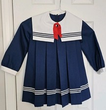 Vintage You are In Wonderland Sailor Dress Girls size 5 Made in USA