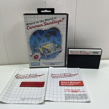 Where in the World is Carmen Sandiego? Sega Master CIB + Detective  Almanac