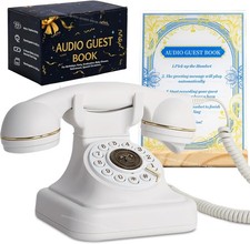Retro Audio Guest Book Phone for Weddings - Capture Cherished Messages Forever