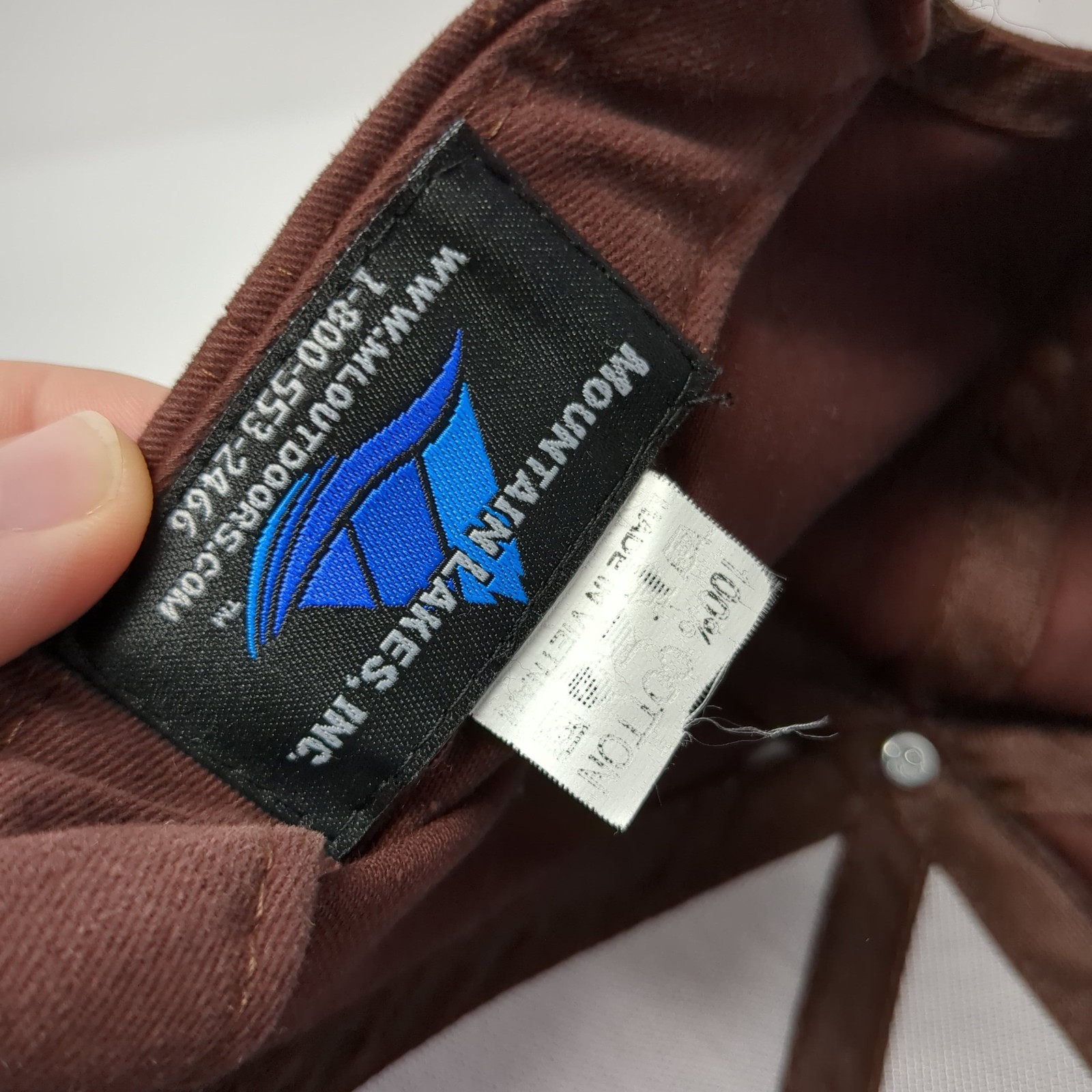 Split Diamond Ranch Strapback Baseball Cap Brown … - image 9