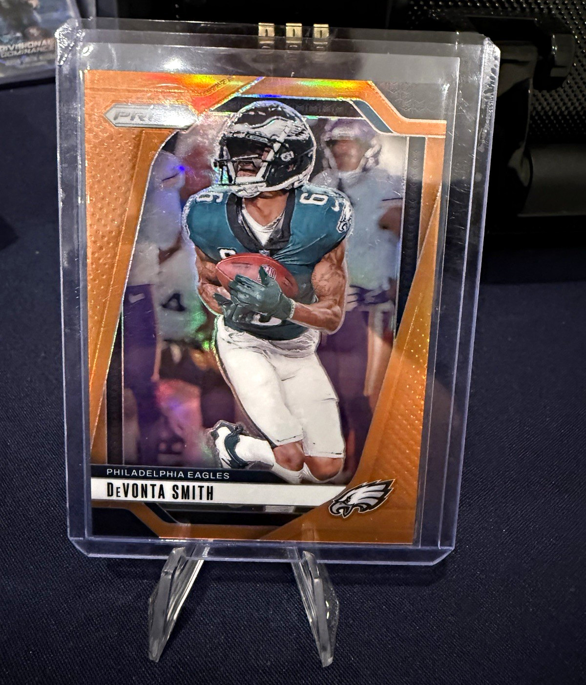2024 Panini Prizm DeVonta Smith Eagles #234 Orange Prizm Serial /249
