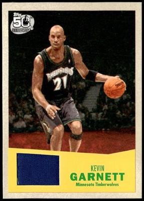 2007-08 Topps #20 Kevin Garnett 1957-58 Variations Relic Jersey E1