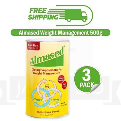 Almased Weight loss & Metabolic Health Supplement Original 17.6 oz, PACK 3