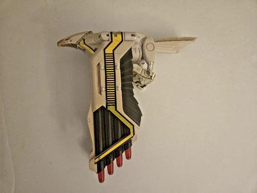 1995 Bandai Mighty Morphin Power Rangers White Ranger Deluxe Falconzord Vintage