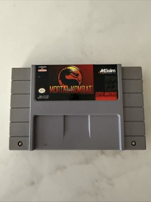 Mortal Kombat SNES Super Nintendo Video Game Cartridge Tested & Clean!