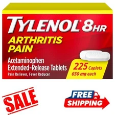 TYLENOL 8 Hour Arthritis Pain Reliever Acetaminophen, Joint Caplet - 225 Count