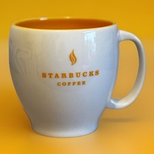 Rare 2004 Starbucks Coffee Mug Yellow White 1...