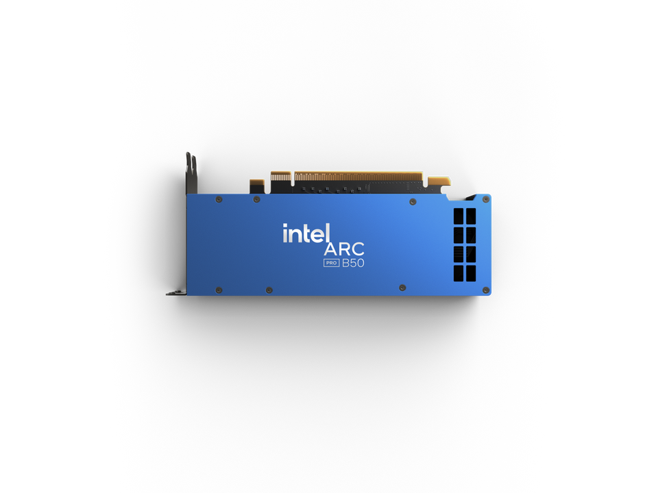 Intel Arc Pro B50 16GB 128-bit GDDR6 PCI Express 5.0 x8 AI and RT ...