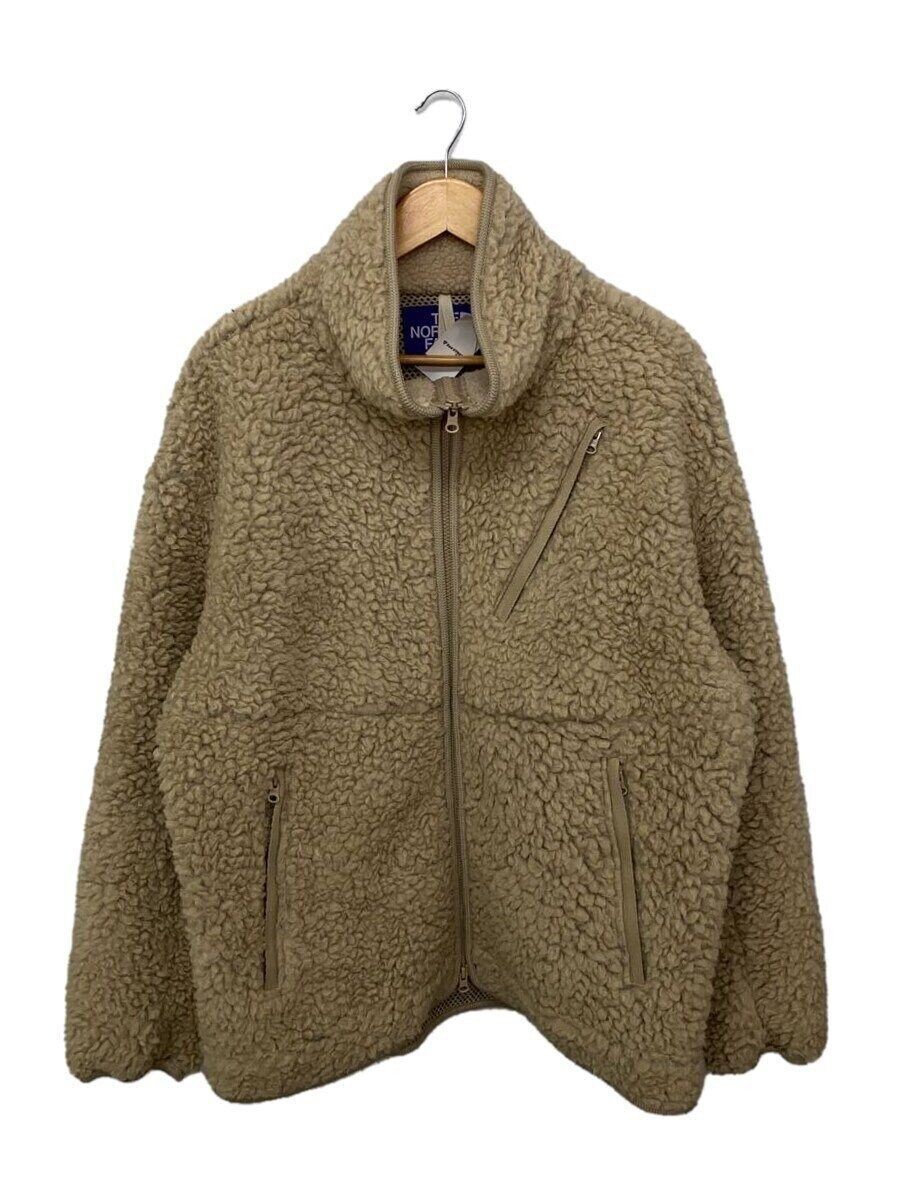 nanamica altra LANA BOA FLEECE FIELD JACKET L POLIESTERE Beige