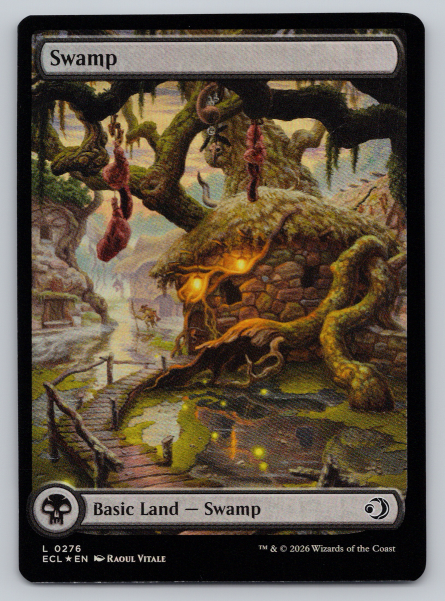 Swamp Full Art FOIL Land 276 - Lorwyn Eclipsed MTG | eBay