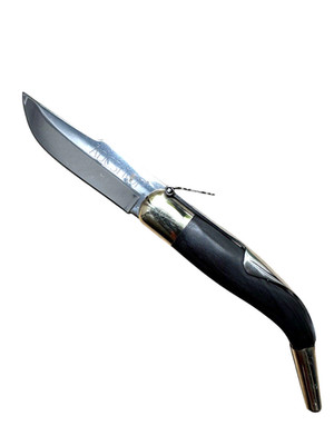 ADCSHOP Klassisches schwarzes Messer - 20,90 cm - Klinge aus 3Cr13Mov-Stahl, 8,9
