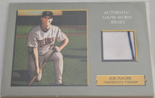 2006 Topps Turkey Red Joe Mauer #TRR-JM Relics Game-Worn Jersey Minnesota Twins