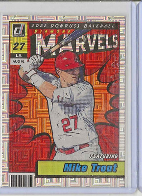 2022 Panini Donruss - Marvels Mike Trout #M-1 Vector