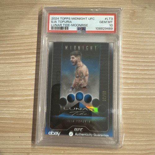 2024 TOPPS MIDNIGHT UFC LUNAR TIDE MOONRISE #LT3 ILIA TOPURIA 9/25 PSA 10