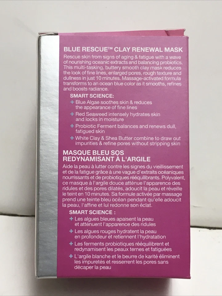 Máscara de renovación de arcilla de rescate azul multiacción StriVectin 94 g 3,2 oz nueva en caja Foto 3 de 4