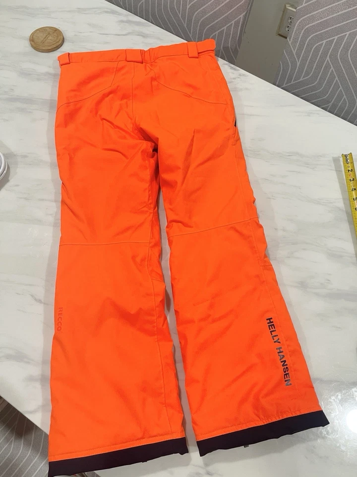 Pantalones de esquí Helly Hansen Junior para jóvenes impermeables 164/14 naranja neón Foto 4 de 4