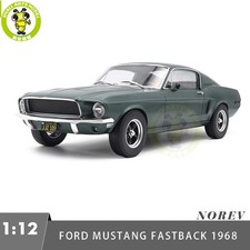 1/12 Ford Mustang Fastback 1968 Norev 122702 Satin Green Diecast Model Car