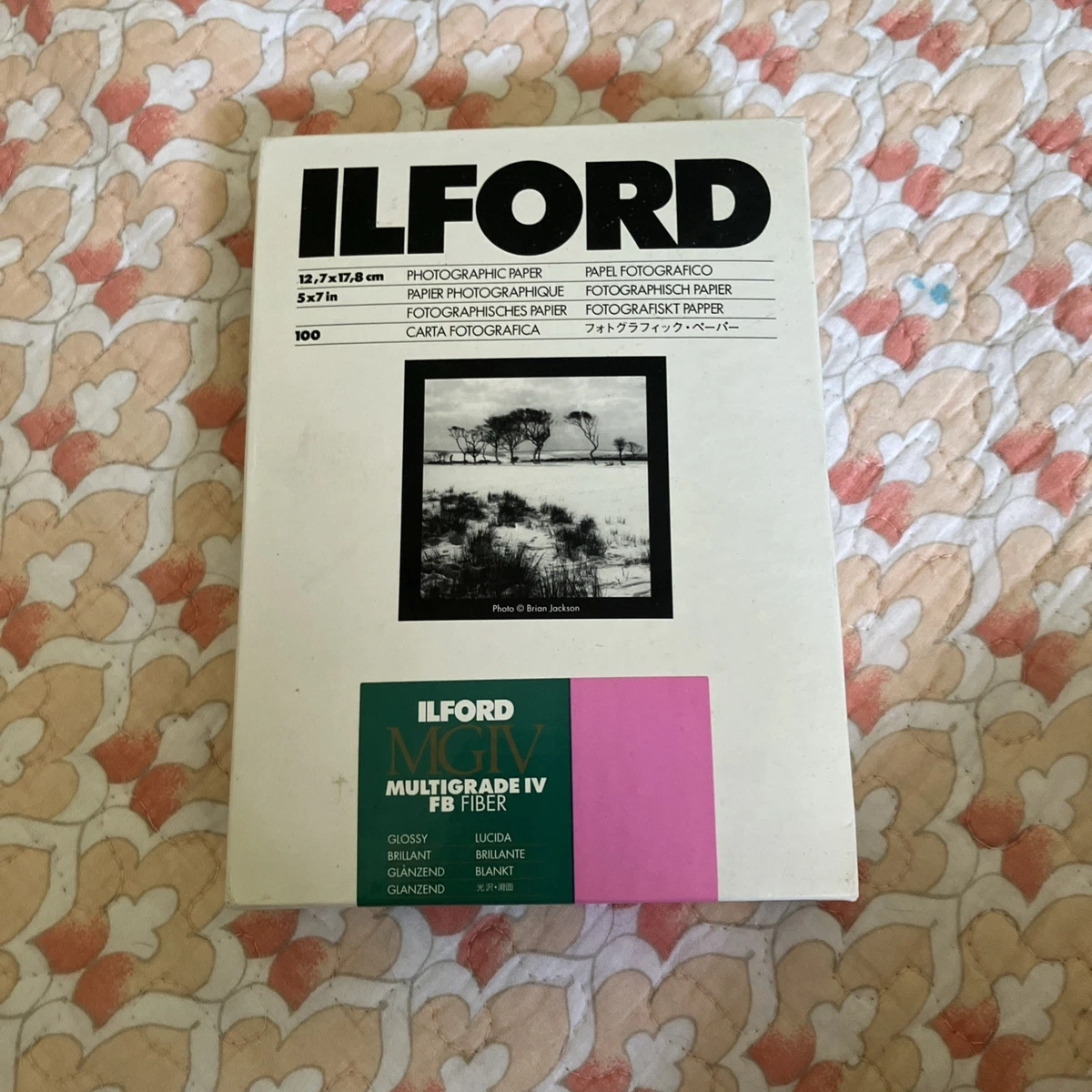 Papier Photo ILFORD MGIV Multigrade IV FB Brillant – 8x10 Pouces, 73 Feuilles