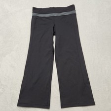 Women's Kirkland Signature Black Mid Rise Active Capri Yoga Pants Size Small
