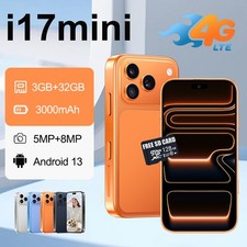 2026 i17 Mini Unlocked Smartphone 32GB Android Phone Dual SIM 4.0