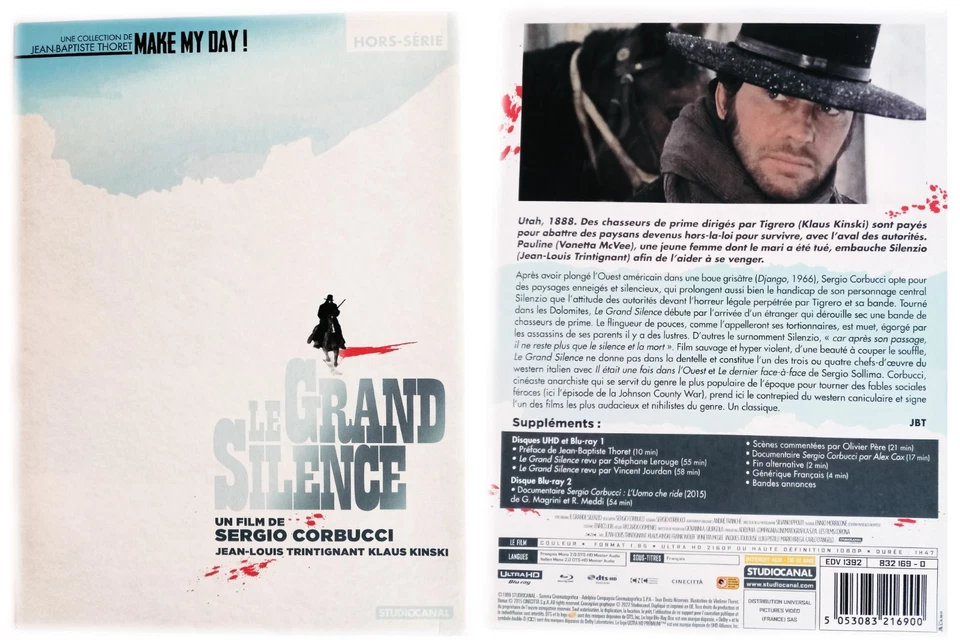 BLU-RAY et 4K ULTRA HD . LE GRAND SILENCE . édition épuisée - Photo 1/1