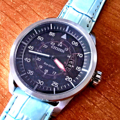Big Citizen Eco Drive J810-S090822 Seltene Uhr Oversize.