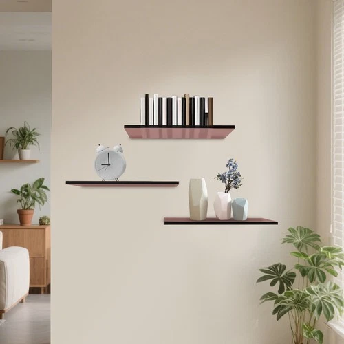 Wall-Mounted Shelves Acrylic Floating Shelf Organizer for books,photos,artwork